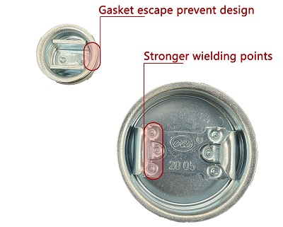 zinc drum flange